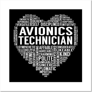 Avionics Technician Heart Posters and Art